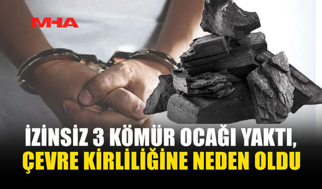 MEVLEVİ’DE KAÇAK KÖMÜR OCAĞI YAKAN 1 KİŞİ TUTUKLANDI