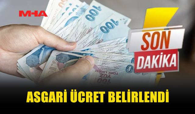 YENİ ASGARİ ÜCRET BELLİ OLDU!