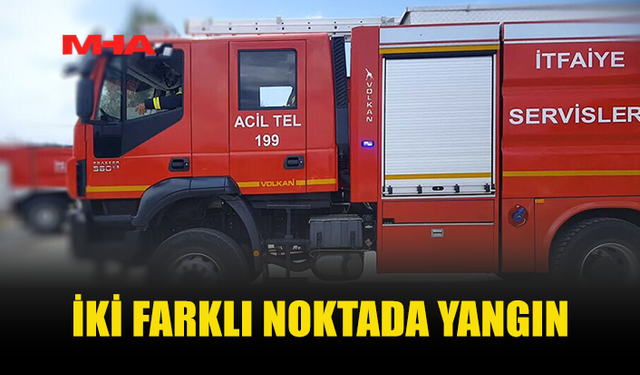PEŞ PEŞE YANGINLAR: ARAÇ VE TARIM ARAZİSİ ALEVLERE TESLİM OLDU
