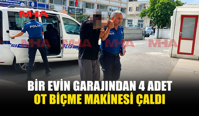 GARJDAN 4 OT BİÇME MAKİNESİ ÇALDIĞI İDDİA EDİLDİ