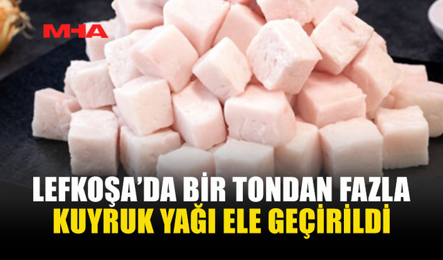 TIRIN KASASINDAN 1 TON 116 KİLO KUYRUK YAĞI ÇIKTI