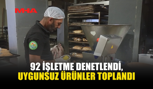 DAB'DAN GIDA DENETİMİ: YÜZLERCE ÜRÜNE EL KONULDU