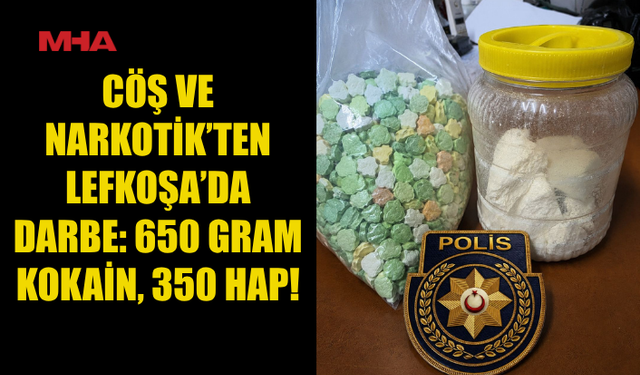 NARKOTİK VE CÖŞ’TEN ORTAK OPERASYON: 650 GRAM KOKAİN ELE GEÇİRİLDİ