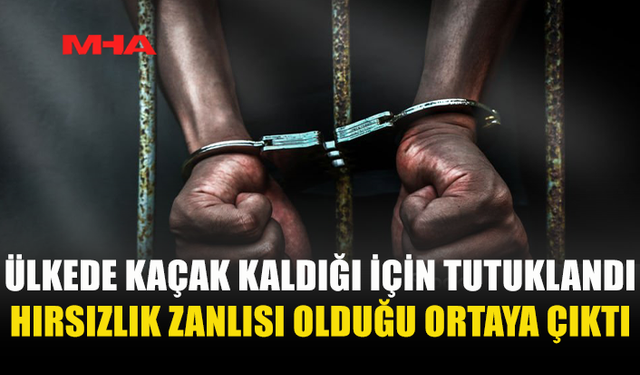 ÜLKEDE KAÇAK KALDIĞI İÇİN YAKALANDI‚ EV BASKINI ŞÜPHELİSİ ÇIKTI
