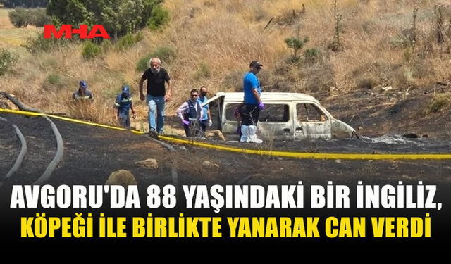 ARAÇ ALEV ALDI: 88 YAŞINDAKİ İNGİLİZ VE KÖPEĞİ HAYATINI KAYBETTİ