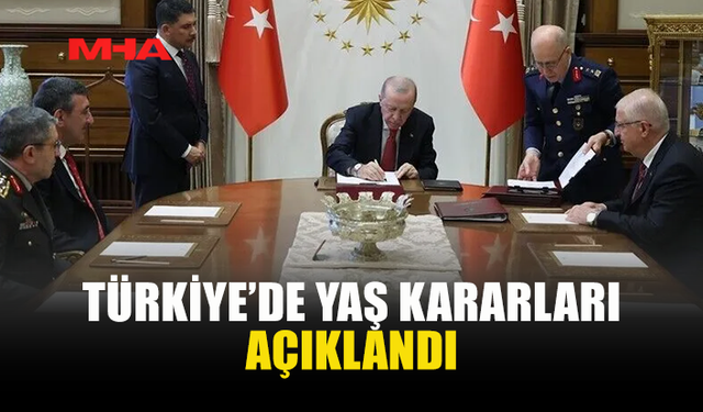 YAŞ KARARLARI AÇIKLANDI: 25 GENERAL VE AMİRAL TERFİ ETTİ