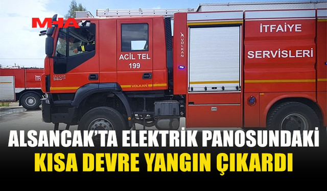 ALSANCAK’TA KISA DEVRE SONUCU YANGIN ÇIKTI