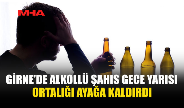 ALKOLÜ FAZLA KAÇIRDI, ECEVİT CADDESİ’NDE BAĞIRIP ÇAĞIRDI