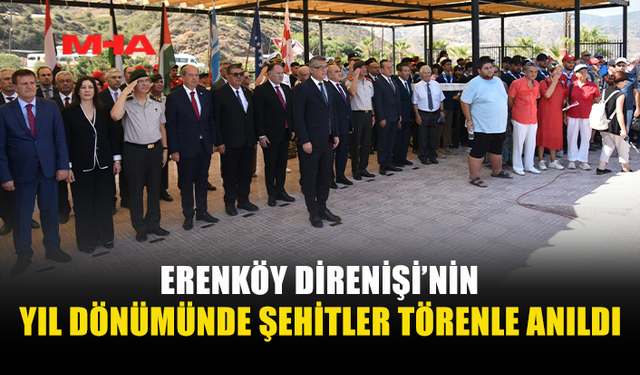 ERENKÖY ŞEHİTLERİ İÇİN ANMA TÖRENİ DÜZENLENDİ