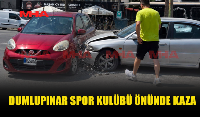 GAZİMAĞUSA’DA MADDİ HASARLI KAZA
