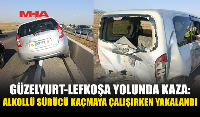 ALKOLLÜ SÜRÜCÜ KAZADAN SONRA KAÇMAYA ÇALIŞTI, TUTUKLANDI