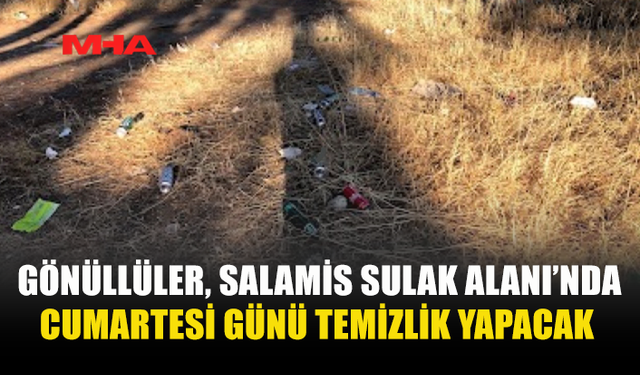 SALAMİS SULAK ALANI’NDA TEMİZLİK SEFERBERLİĞİ