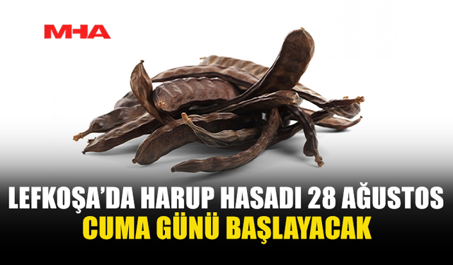 LEFKOŞA’DA HARUP HASADI 28 AĞUSTOS’TA BAŞLIYOR