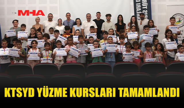 KTSYD YÜZME KURSLARI TAMAMLANDI, KURSİYERLERE MADALYA VE BAŞARI SERTİFİKALARI VERİLDİ