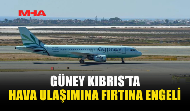 GÜNEY KIBRIS’TA FIRTINA HAYATI FELÇ ETTİ