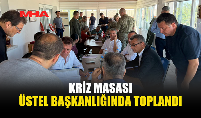 GEMİ KAZASI SONRASI KRİZ MASASI ÜSTEL BAŞKANLIĞINDA TOPLANDI