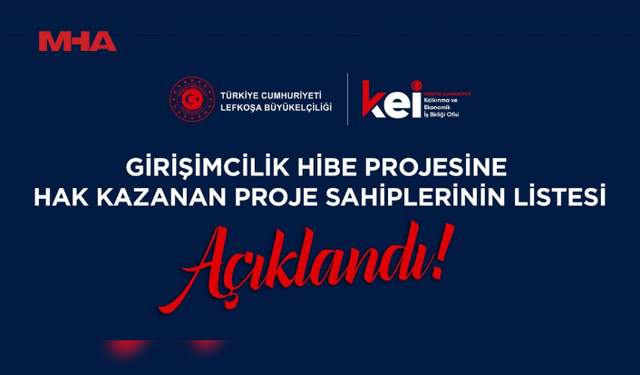 TÜRKİYE CUMHURİYETİ KAYNAKLI GİRİŞİMCİLİK HİBE PROGRAMI SONUÇLARI AÇIKLANDI