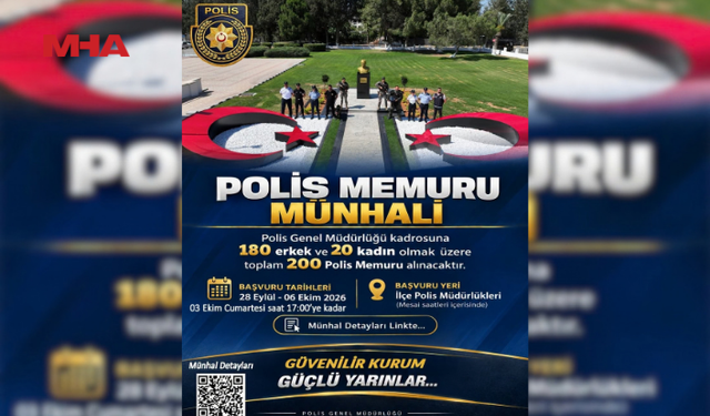 POLİS GENEL MÜDÜRLÜĞÜ’NDEN 200 KİŞİLİK MÜNHAL