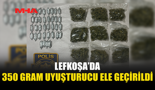 LEFKOŞA’DA 350 GRAM HİNTKENEVİRİ ELE GEÇİRİLDİ