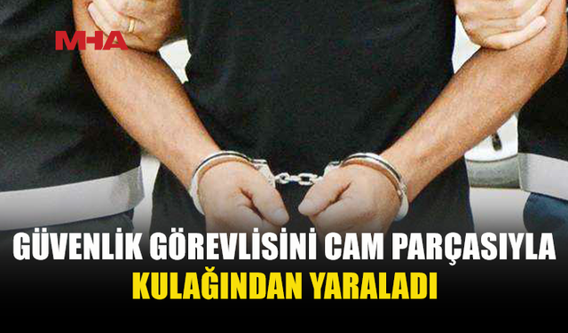 19 YAŞINDAKİ ŞAHIS GÜVENLİK GÖREVLİSİNİ YARALADI
