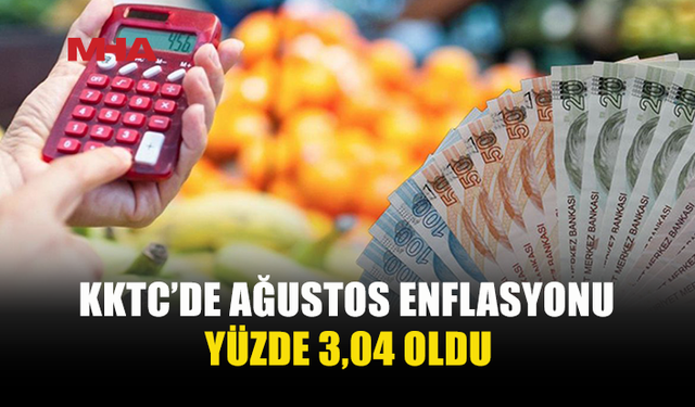 AĞUSTOS ENFLASYONU AÇIKLANDI: YÜZDE 3,04