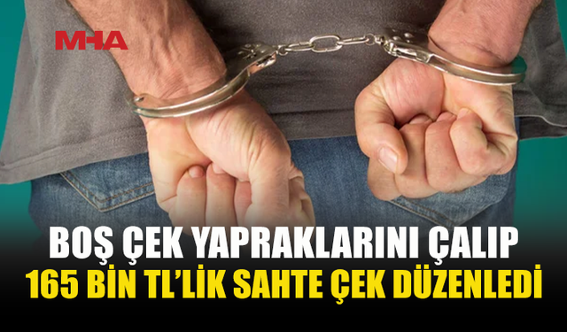 MEHMETÇİK’TE ÇEK SAHTEKÂRLIĞI: 165 BİN TL’LİK VURGUN