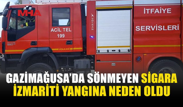 SÖNMEYEN SİGARA İZMARİTİ YATAĞI TUTUŞTURDU
