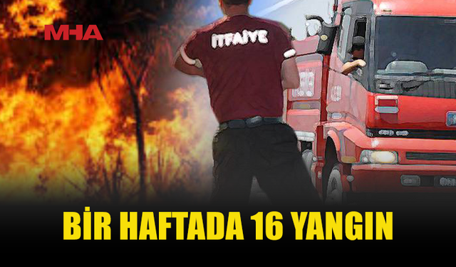 KKTC’DE BİR HAFTADA 16 YANGIN MEYDANA GELDİ