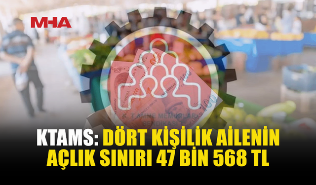 KTAMS AÇLIK VE YOKSULLUK SINIRINI AÇIKLADI