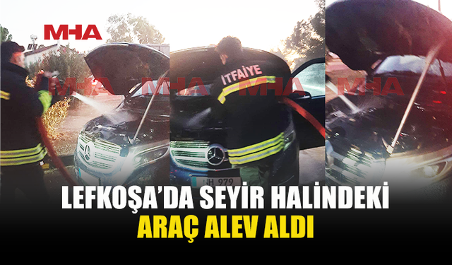 DR. FAZIL KÜÇÜK BULVARI’NDA ARAÇ YANGINI