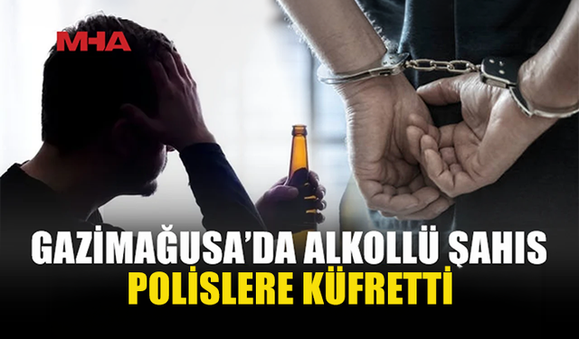 ALKOLLÜ ŞAHIS POLİSLERE HAKARET ETTİ, TUTUKLANDI