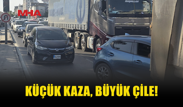 BİR KAZA, KİLOMETRELERCE KUYRUK!
