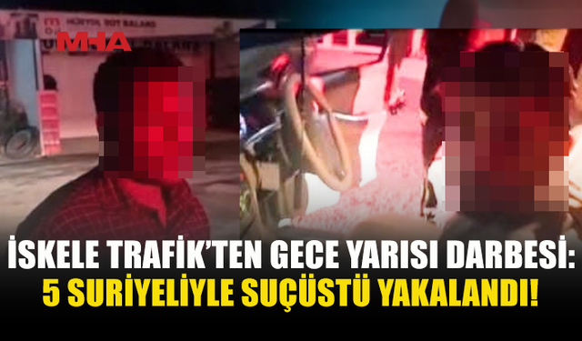 İSKELE’DE GECE YARISI TRAFİK OPERASYONU
