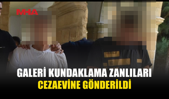 GALERİYİ YAKIP ERCAN’DAN KAÇACAKLARDI