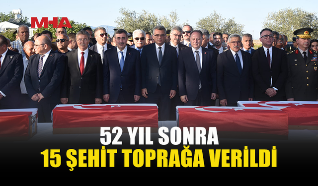 15 KIBRISLI TÜRK ŞEHİT DEVLET TÖRENİYLE DEFNEDİLDİ