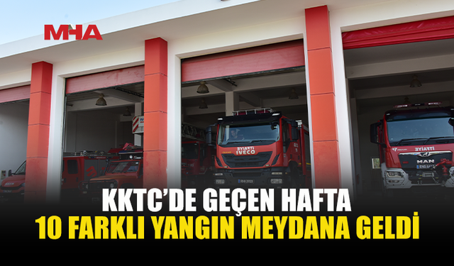 İTFAİYE BİLANÇOSU: 10 YANGIN, 2,5 MİLYON TL ZARAR