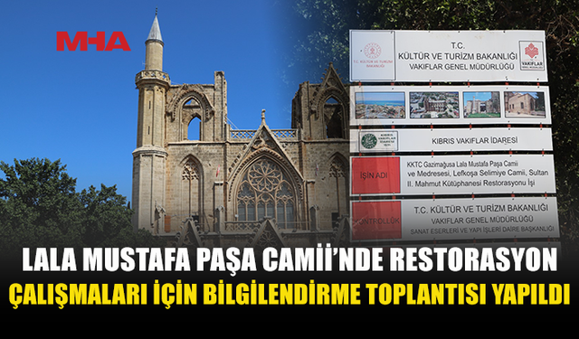LALA MUSTAFA PAŞA CAMİİ’NDE RESTORASYON ÇALIŞMALARI SÜRÜYOR