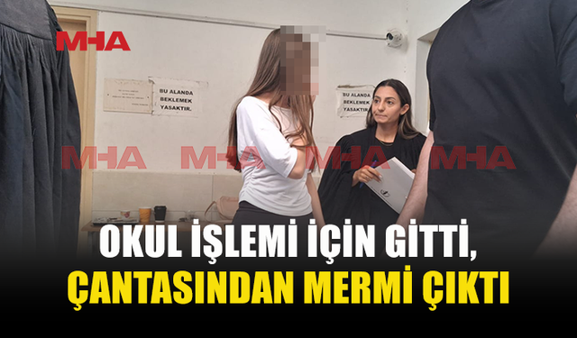 MAKYAJ ÇANTASINDA CANLI MERMİYLE YAKALANDI