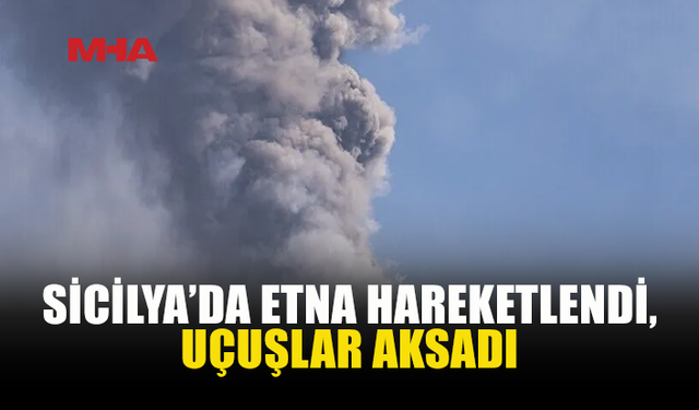 ETNA YİNE KÜL PÜSKÜRTTÜ, UÇUŞLAR AKSADI