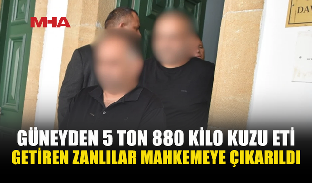 GÜNEYDEN 5 TON 880 KİLO KUZU ETİ GETİRDİLER