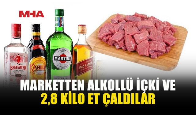MARKETTEN ET VE İÇKİ ÇALAN 2 ZANLI TUTUKLANDI