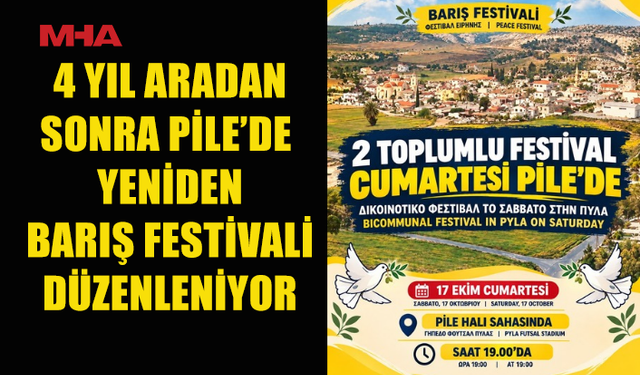 İKİ TOPLUM PİLE’DE BARIŞ FESTİVALİNDE BULUŞACAK