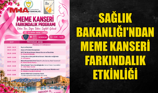 MEME KANSERİNDE ERKEN TANI İÇİN FARKINDALIK ETKİNLİĞİ DÜZENLENİYOR