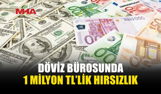 DÖVİZ BÜROSU ÇALIŞANI'NDAN 1 MİLYON TL'LİK VURGUN