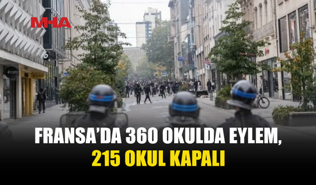FRANSA’DA LİSE EYLEMLERİ BİR AYDIR SÜRÜYOR