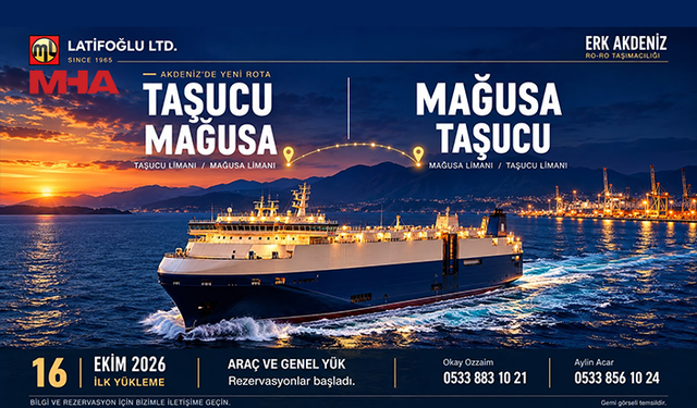 TAŞUCU’NDAN MAĞUSA’YA YENİ DENİZ YOLU BAĞLANTISI