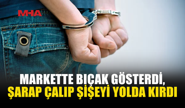 İSKELE’DE ALKOLLÜ ŞAHIS MARKETTE D*HŞET SAÇTI