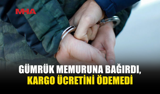 GÜMRÜK MEMURUNA BAĞIRDI, KİTAPLARI İZİNSİZ ALDI