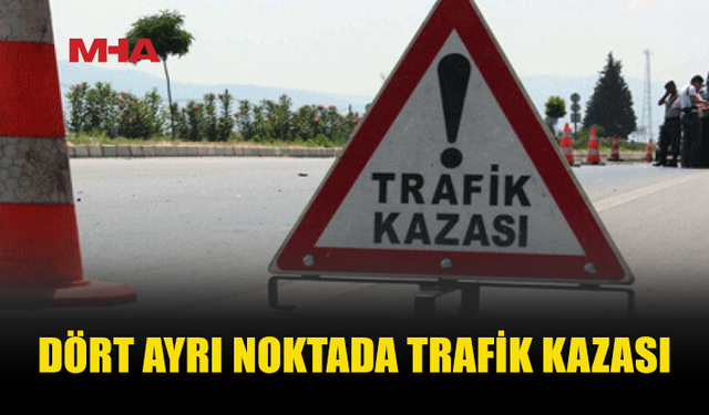KKTC’DE DÖRT AYRI TRAFİK KAZASI MEYDANA GELDİ