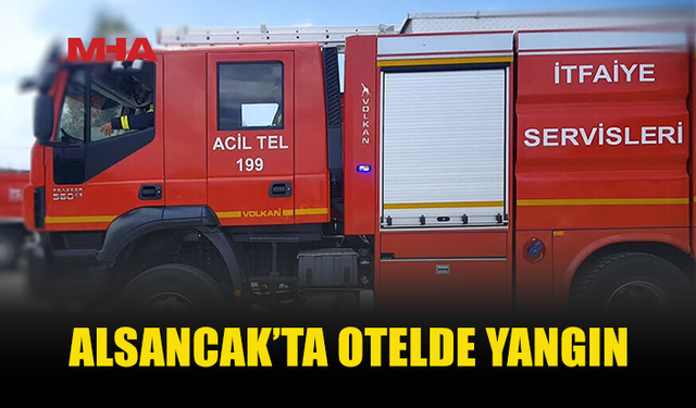 ALSANCAK’TA OTELDE TEKNİK BAKIM ODASINDA YANGIN ÇIKTI